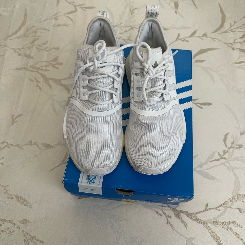 Adidas White Knit Sneakers